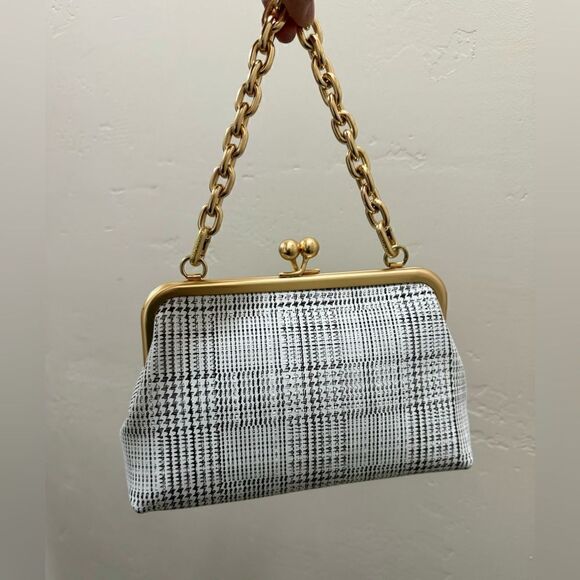 Handmade Genuine Leather Kisslock Clutch/Wristlet/Shoulder Bag & 2 Chain Styles - Picture 3 of 16